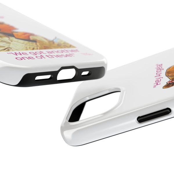 "Hey Angela" - Tough Phone Cases - White Background - Image 55