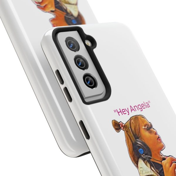 "Hey Angela" - Tough Phone Cases - White Background - Image 26