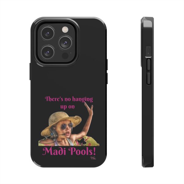Madi Pools - Tough Phone Cases - Black Background - Image 55