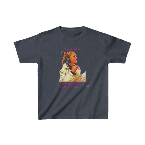 Hey Angela! - Kids Heavy Cotton™ Tee - Image 5