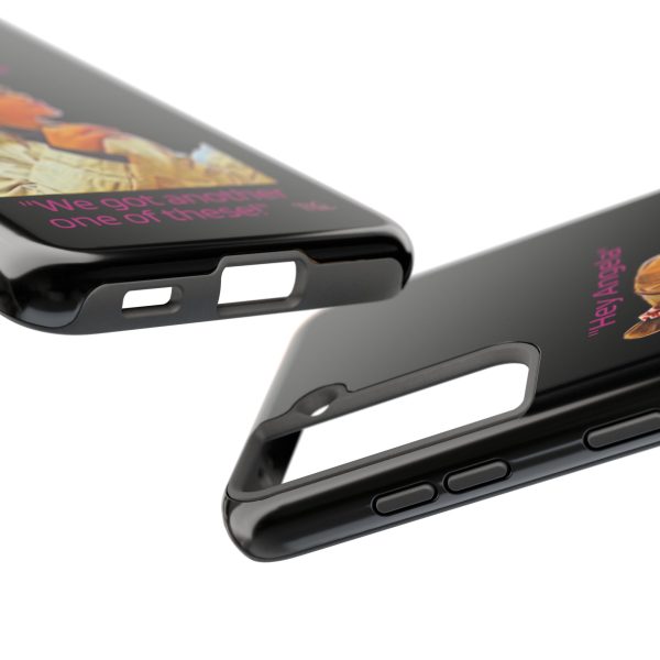 "Hey Angela" - Tough Phone Cases - Black Background - Image 27