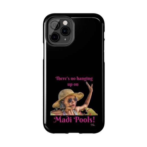 Madi Pools - Tough Phone Cases - Black Background - Image 6