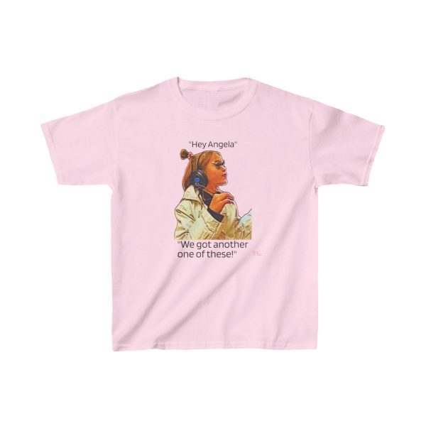 Hey Angela! - Kids Heavy Cotton™ Tee - Image 3