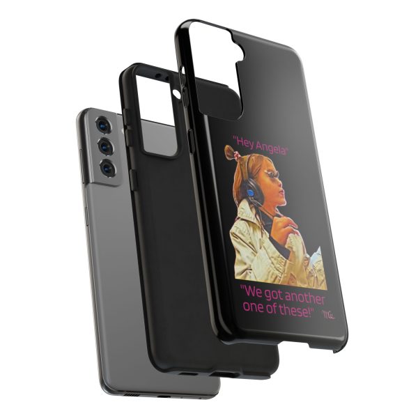 "Hey Angela" - Tough Phone Cases - Black Background - Image 28