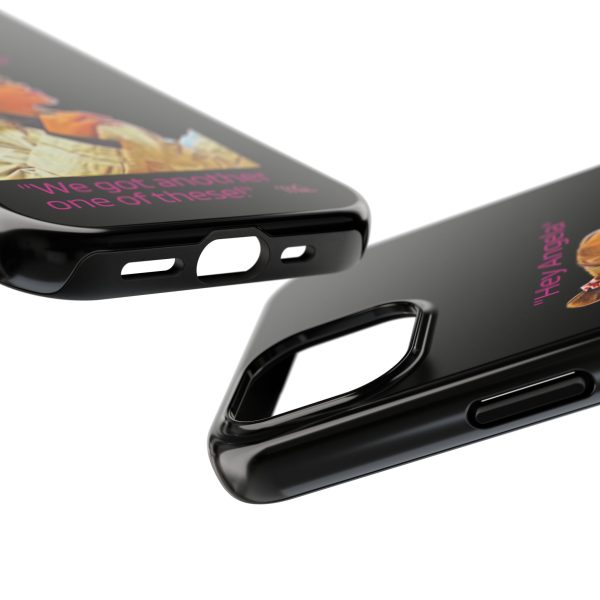 "Hey Angela" - Tough Phone Cases - Black Background - Image 55