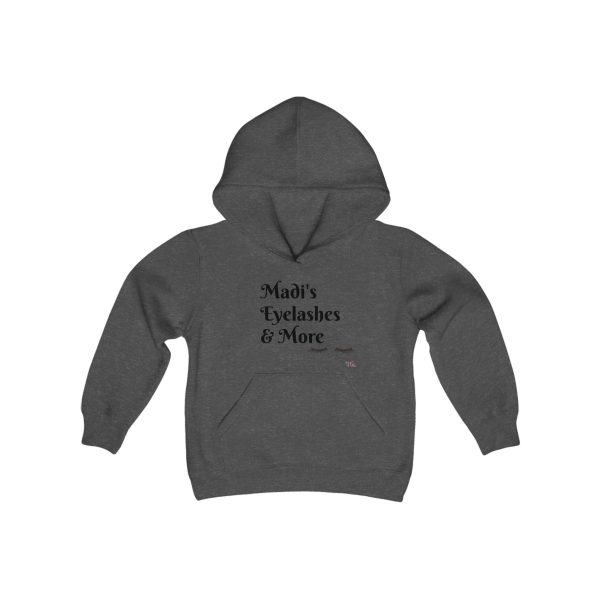 Madi's Eyelashes - Youth Heavy Blend Hooded Sweatshirt - Image 5