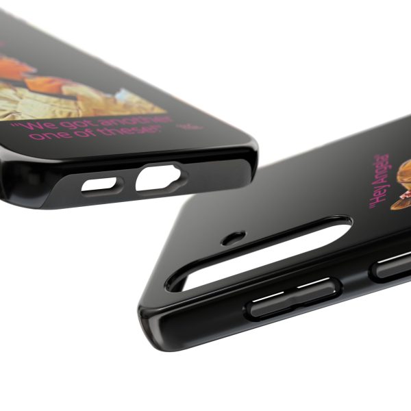 "Hey Angela" - Tough Phone Cases - Black Background - Image 71